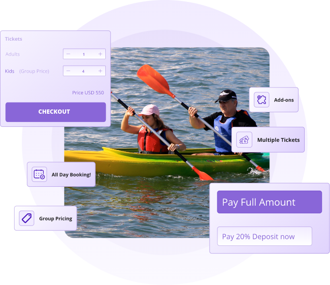 rafting booking system